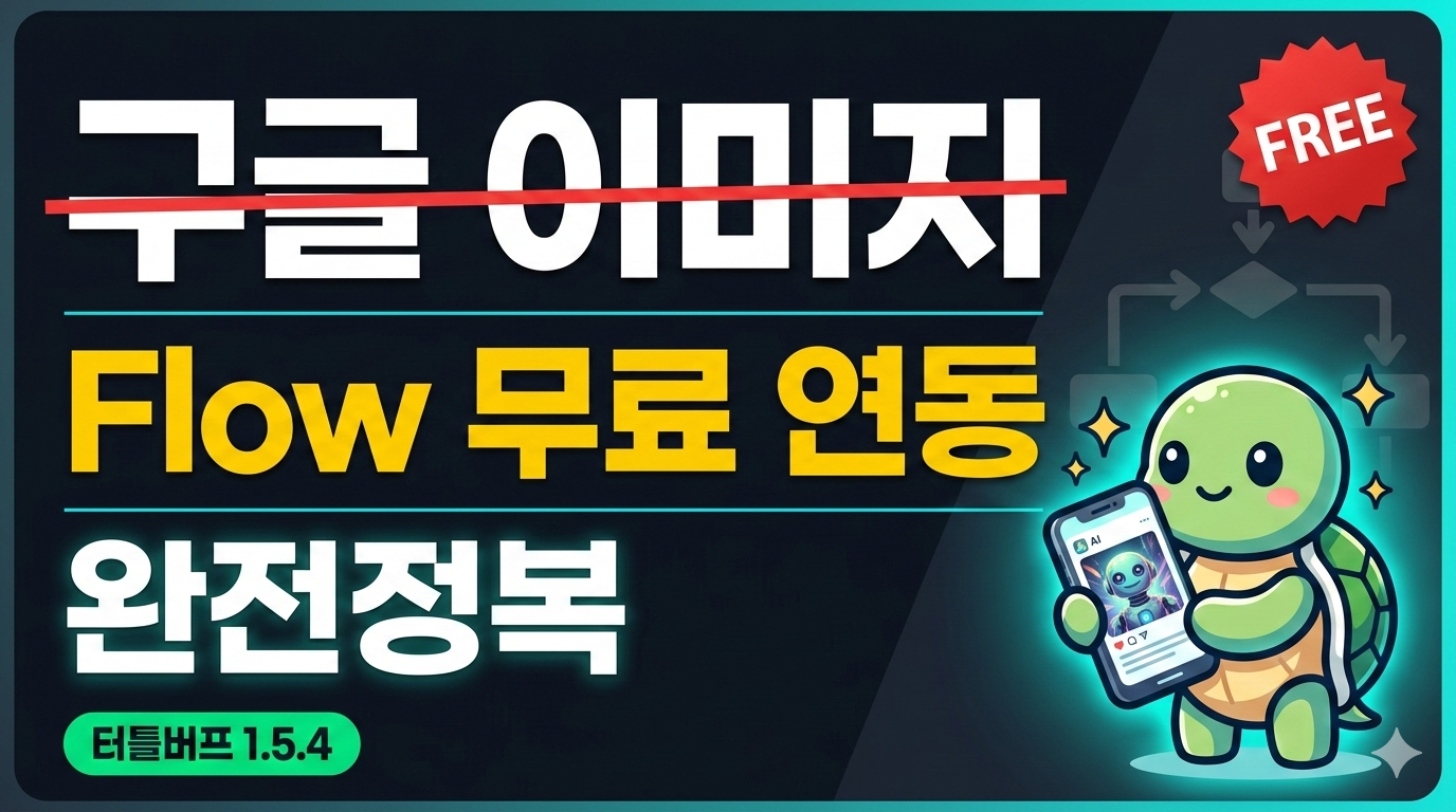 터틀버프 신버전 업데이트 | Flow 연동으로 이미지 무료로 만드는 법